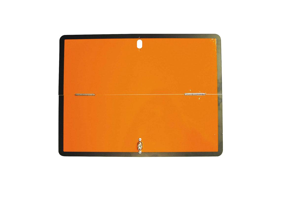 RECTANGLE ORANGE GALVA PLIABLE HORIZONTAL